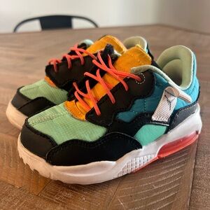 Baby Air Jordan MA2 Black Light Blue Fury Shoes, Sz 8C, CW6596-043